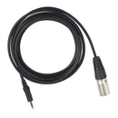Black 3.5mm Male to XLR 3Pin Male Mic Audio Cable for Electric Guitar Amplfier