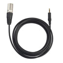 Black 3.5mm Male to XLR 3Pin Male Mic Audio Cable for Electric Guitar Amplfier