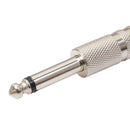Durable 5pcs Alloy Monaural 6.35mm TRS Adapters for Microphone Electric Guitar Parts