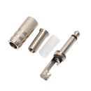 Durable 5pcs Alloy Monaural 6.35mm TRS Adapters for Microphone Electric Guitar Parts