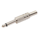 Durable 5pcs Alloy Monaural 6.35mm TRS Adapters for Microphone Electric Guitar Parts