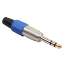 Durable 5x Alloy 6.35mm TRS Stereo Audio Adapters for Microphone Electric Guitar