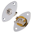 Electric Guitar Jack Plate Guitar Bass Jack Plug Socket for Electric Guitar