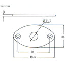 Electric Guitar Jack Plate Guitar Bass Jack Plug Socket for Electric Guitar