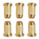 6 Pieces Metal Strings Through Body Mounting Ferrules for Electric Guitar Replacement Parts