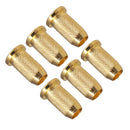 6 Pieces Metal Strings Through Body Mounting Ferrules for Electric Guitar Replacement Parts
