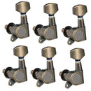 6 Pieces 6L Sealed Gear Guitar Tuning Pegs Machine Heads for Acoustic Electric Guitar Parts