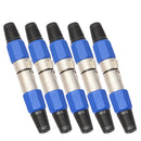 5 Pcs Audio Connector Adapter XLR 3Pin Female MIC Jack Plug for Microphone