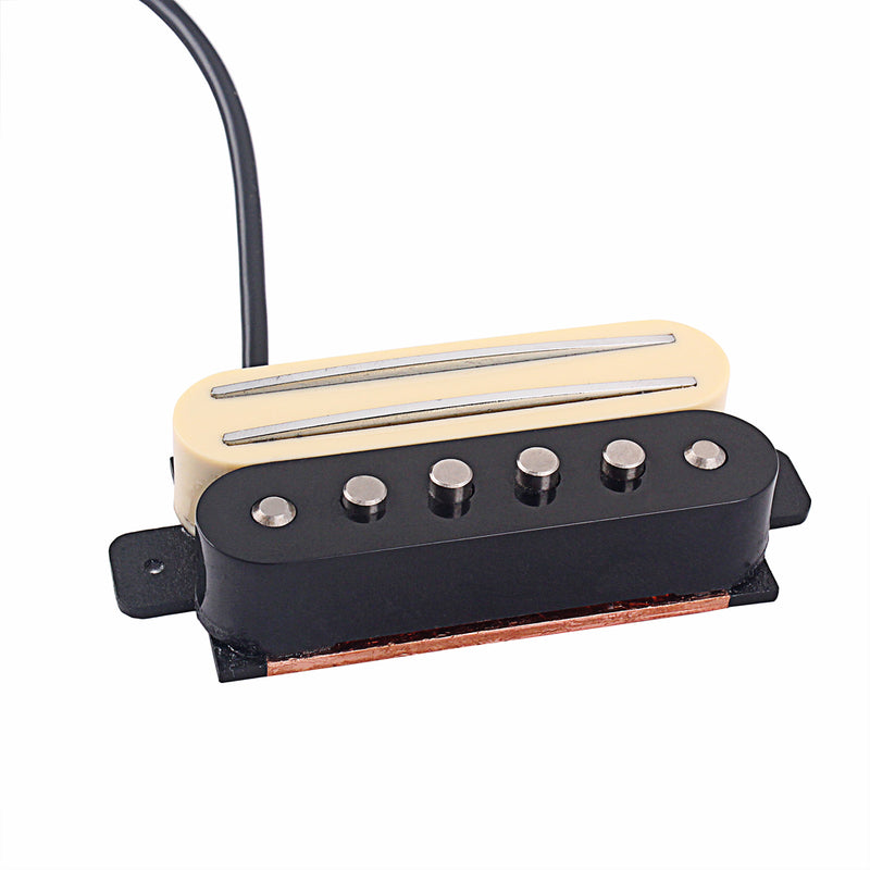 1 Set Copper Dual Rail Single Coil Pickup Humbucker for Electric/Cigar Box Guitar Parts DIY
