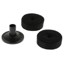 2pcs Drum Set Hi-Hat Cymbal Felts Washers Pads with Cymbal Sleeve Black