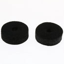2pcs Drum Set Hi-Hat Cymbal Felts Washers Pads with Cymbal Sleeve Black