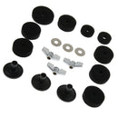 18 Pcs of Set Cymbal Stand Felt Wing Nuts Washers for Percussion Accessory
