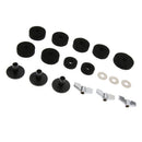 18 Pcs of Set Cymbal Stand Felt Wing Nuts Washers for Percussion Accessory