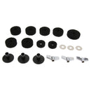 18 Pcs of Set Cymbal Stand Felt Wing Nuts Washers for Percussion Accessory