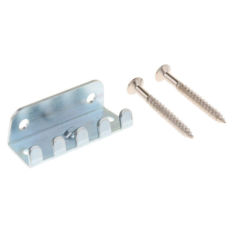 1 Set Metal Electric Guitar Tremolo Bridge Tailpiece with Screws Silver