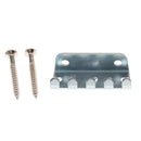 1 Set Metal Electric Guitar Tremolo Bridge Tailpiece with Screws Silver