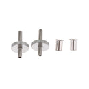 1 Set Adjustable Metal Electric Jazz Guitar Bridge with Screws Silver