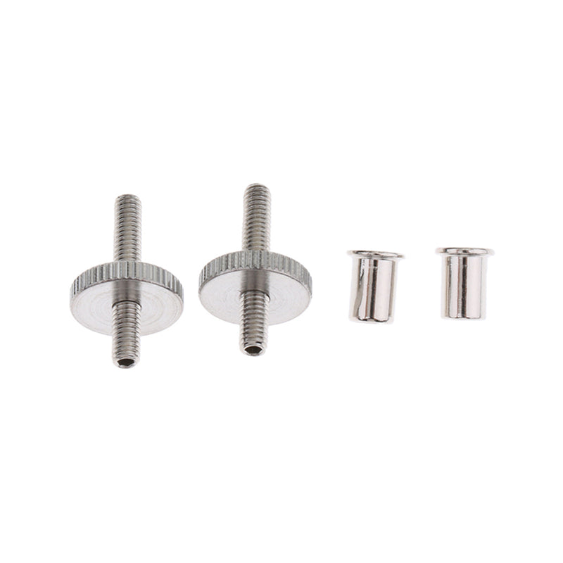 1 Set Adjustable Metal Electric Jazz Guitar Bridge with Screws Silver