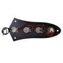 Loaded Pre-wired Potentiometer Circuit Assembly Control Plate for Jazz Bass