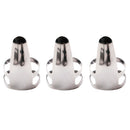 3 Pieces of Set Silver Guitar Adjustable Finger Pick Plectrums for Guitar