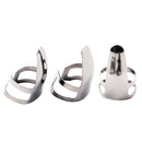 3 Pieces of Set Silver Guitar Adjustable Finger Pick Plectrums for Guitar