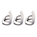 3 Pieces of Set Silver Guitar Adjustable Finger Pick Plectrums for Guitar