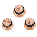 3 Pcs MAPLE Speed Volume Tone Control Knob for Electric Guitar Bass Parts