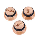 3 Pcs MAPLE Speed Volume Tone Control Knob for Electric Guitar Bass Parts
