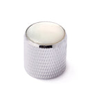 3 Pcs Volume Tone Control Metal Knob Silver With Pearl For Guitar Bass