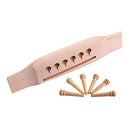 1 Set Maple Guitars Bridge with Bridge Pins for Acoustic Guitar Parts