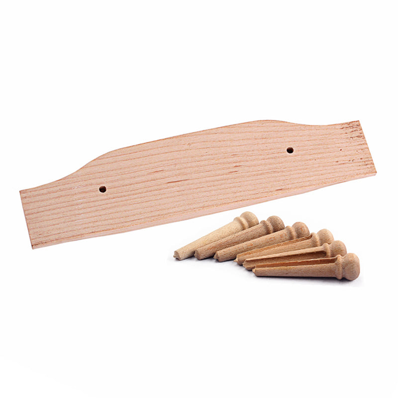 1 Set Maple Guitars Bridge with Bridge Pins for Acoustic Guitar Parts