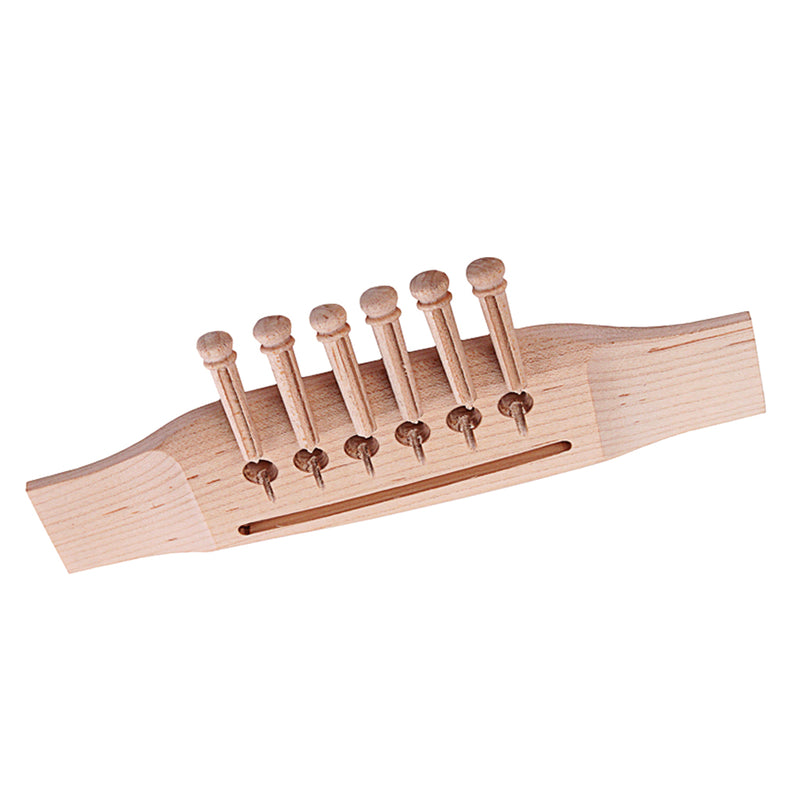 1 Set Maple Guitars Bridge with Bridge Pins for Acoustic Guitar Parts