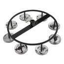 4 Pairs Hi Hat Tambourine Jingle Ring Hand Percussion Instrument