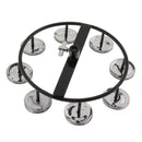 4 Pairs Hi Hat Tambourine Jingle Ring Hand Percussion Instrument