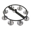 4 Pairs Hi Hat Tambourine Jingle Ring Hand Percussion Instrument