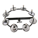 4 Pairs Hi Hat Tambourine Jingle Ring Hand Percussion Instrument