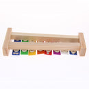 Colorful 8 Tones Hand Knock Xylophone with 2 Wooden Mallets Preschool Educational Toys
