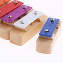 1 Set Wooden Kids Toys 8 Notes Xylophone Sound Brick Block with 2Pcs Mallets Sticks