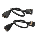 High Speed HDMI Extension Cable A Female to 90Degree Up Angle A Male Cable