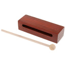 Wood Block with Striker Percussion Instrument for Kids Musical Toys