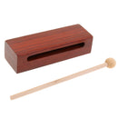 Wood Block with Striker Percussion Instrument for Kids Musical Toys