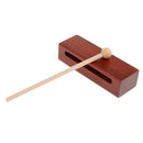 Wood Block with Striker Percussion Instrument for Kids Musical Toys