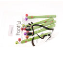 Pack of 5 Wooden Bean Sprouts Shape Jingle Bell Handbells Children Toys