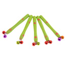 Pack of 5 Wooden Bean Sprouts Shape Jingle Bell Handbells Children Toys