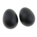 Pack of 2 Plastic Egg Shaker Black Kids Baby Toddler Preschool Musical Rattle Toy