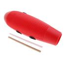 Plastic Guiro with 2 Scrapers, Latin Percussion Musical Instrument, Red