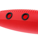 Plastic Guiro with 2 Scrapers, Latin Percussion Musical Instrument, Red
