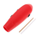 Plastic Guiro with 2 Scrapers, Latin Percussion Musical Instrument, Red
