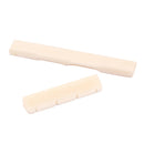 Acoustic Ukulele Mini Guitar Bridge Saddle Nut Set Natural Cattle Bone