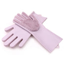 silicone cleaning brush scruber Scrubber Gloves Cleaning gloves for kitchen car pet bathroom